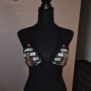 🏷🩵studded Aztec Triangle Bikini top